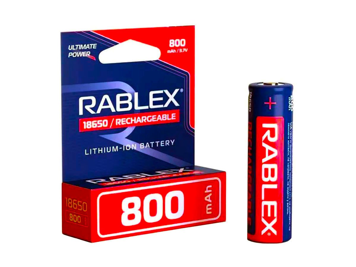 ФОТО КАРТИНКИ ЗОБРАЖЕННЯ Акумулятор 2 штуки RABLEX 18650 800 mAh Li-Ion 3.7V без захисту Літій-Іонний ORIGINAL РОЗДРІБ ОПТ ГУРТ ГУРТОМ ОПТОМ! З ЄВРОПИ! ЯКІСТЬ! Купити Львів Характеристики Ціна Оплата Доставка "БОГОДАР" ІНТЕРНЕТ-МАГАЗИН Огляд Рейтинг Порівняння Як вибрати Якісний