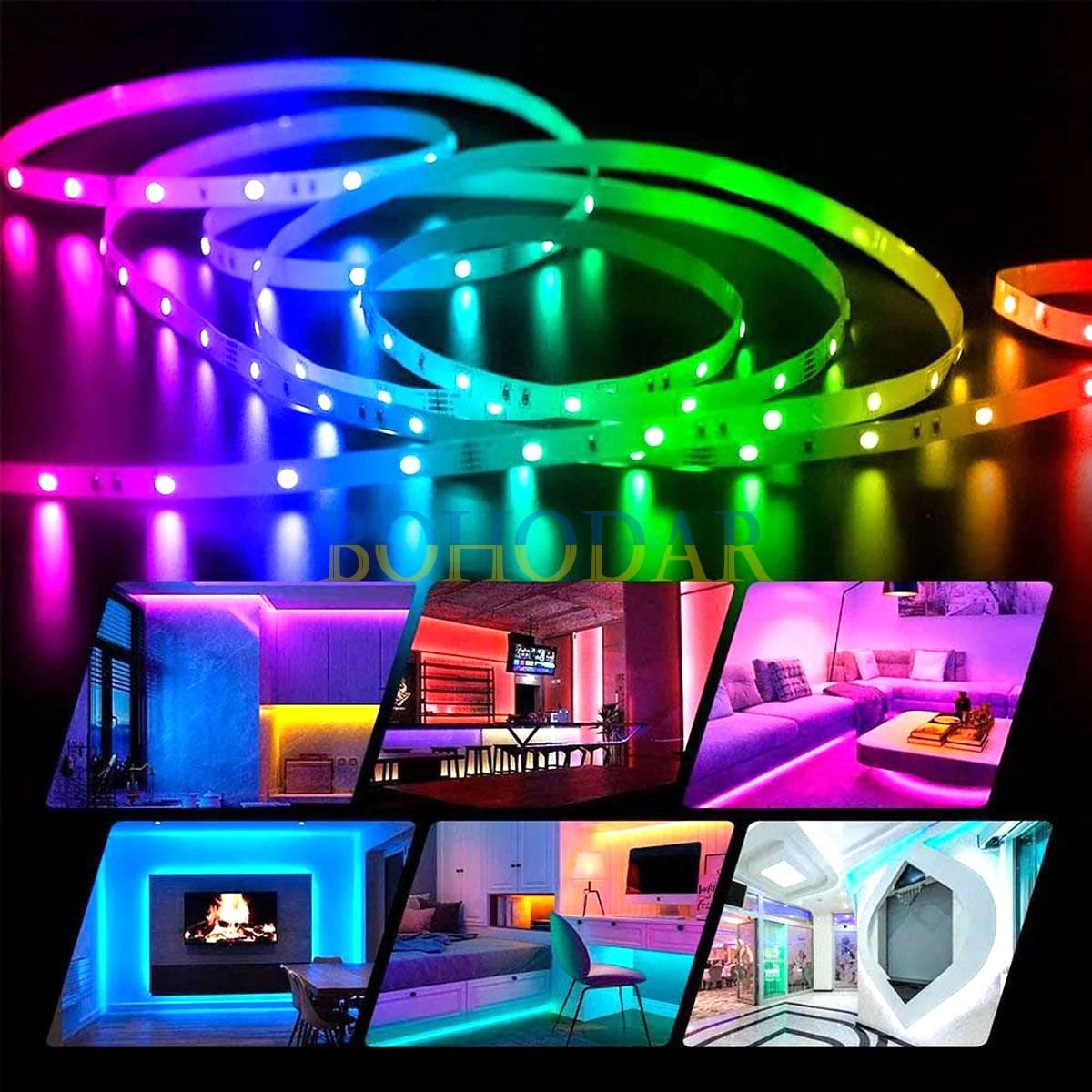 ФОТО КАРТИНКИ ЗОБРАЖЕННЯ Комплект стрічка лента LEDSTRIP 5050 5 метрів LED RGB SMD різнокольорова світлодіодна + Блок живлення + Контролер + Пульт РОЗДРІБ ОПТ ГУРТ ГУРТОМ ОПТОМ! З ЄВРОПИ! ЯКІСТЬ! Купити Львів Характеристики Ціна Оплата Доставка "БОГОДАР" ІНТЕРНЕТ-МАГАЗИН Огляд Рейтинг Порівняння Як вибрати Якісний